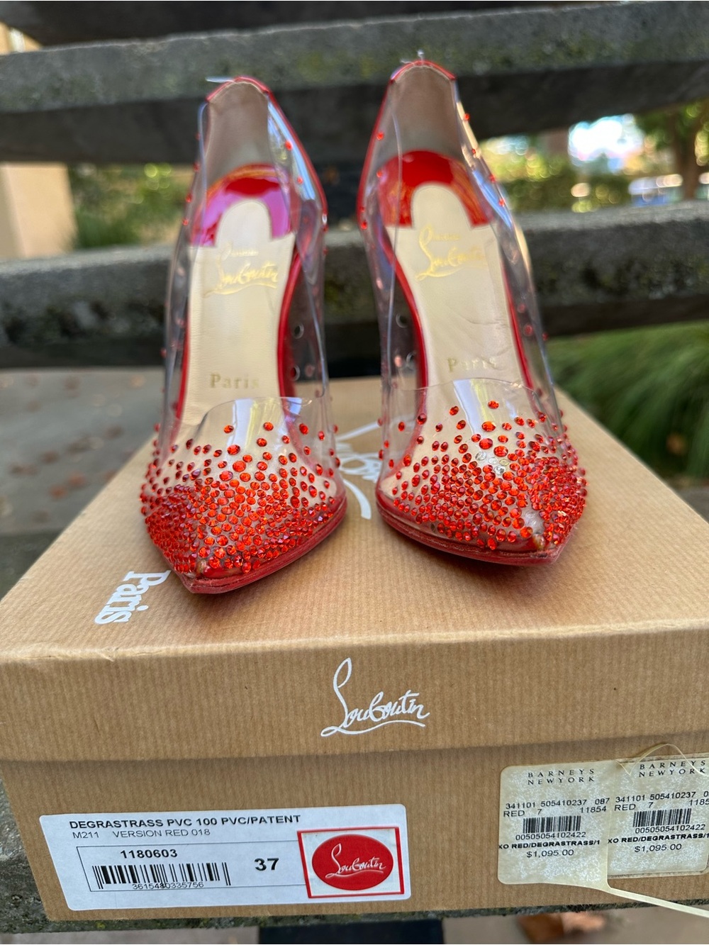Christian Louboutin Degrastrass PVC 100 – Size 37